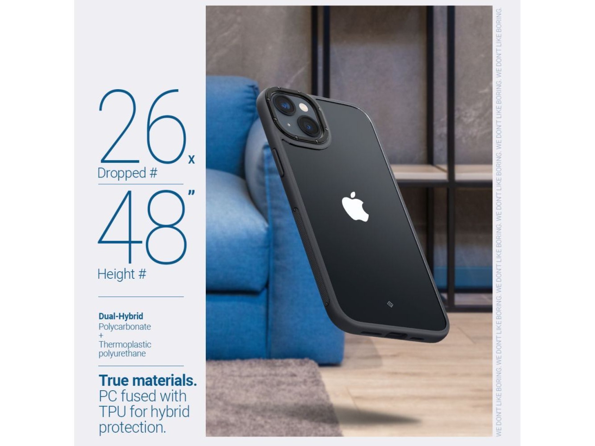Funda Caseology Skyfall para iPhone 14 Plus - Negro mate