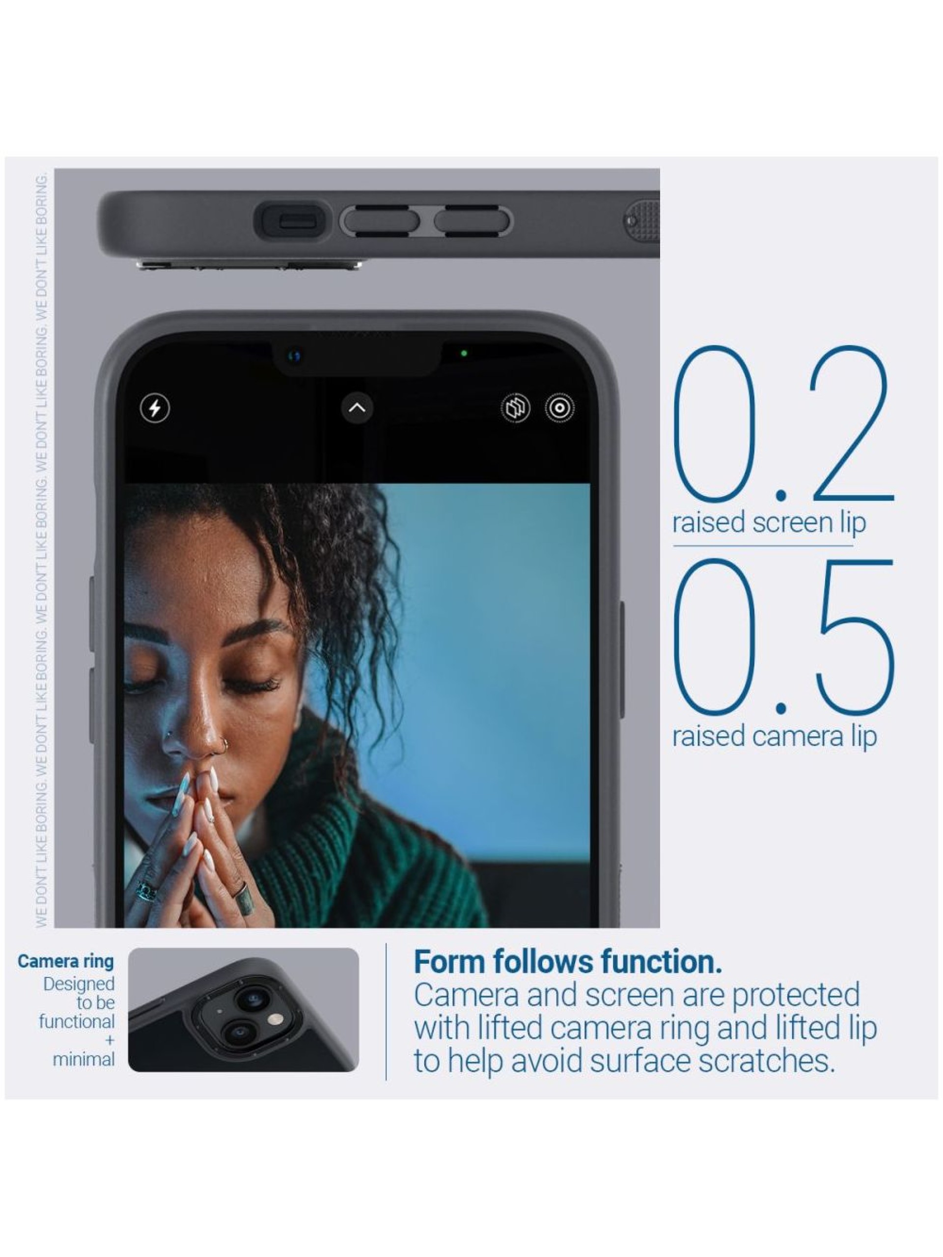 Funda Caseology Skyfall para iPhone 14 Plus - Negro mate
