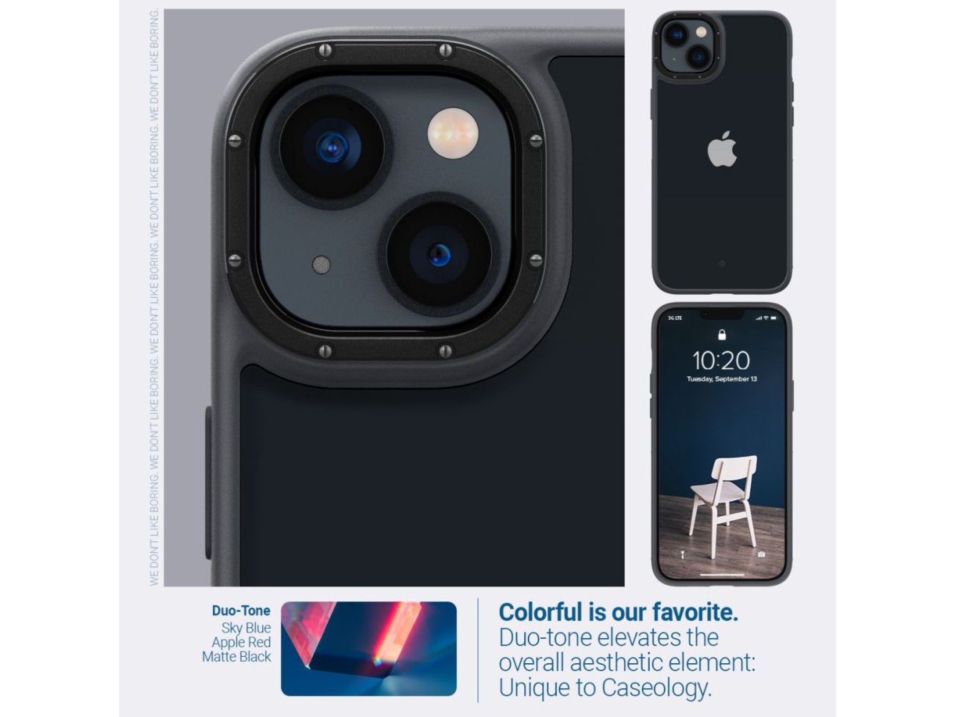 Funda Caseology Skyfall para iPhone 14 Plus - Negro mate