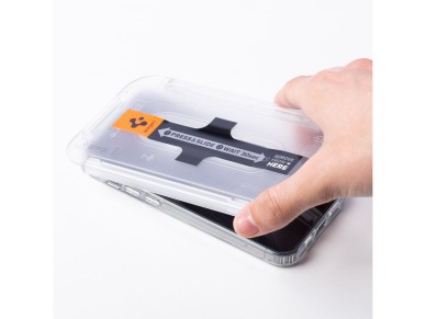 Protector de pantalla de vidrio templado Spigen Glas.tR EZ Fit para iPhone 14 Pro - 2 unidades. Protector de pantalla de vidrio templado Spigen Glas.tR EZ Fit para iPhone 14 Pro - 2 unidades.
