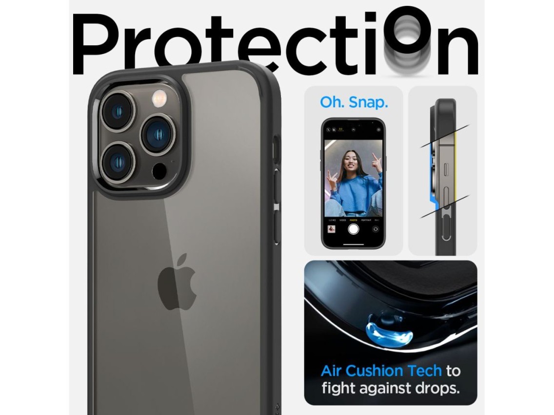 Spigen Ultra Hybrid iPhone 14 Pro Case - Matte Black