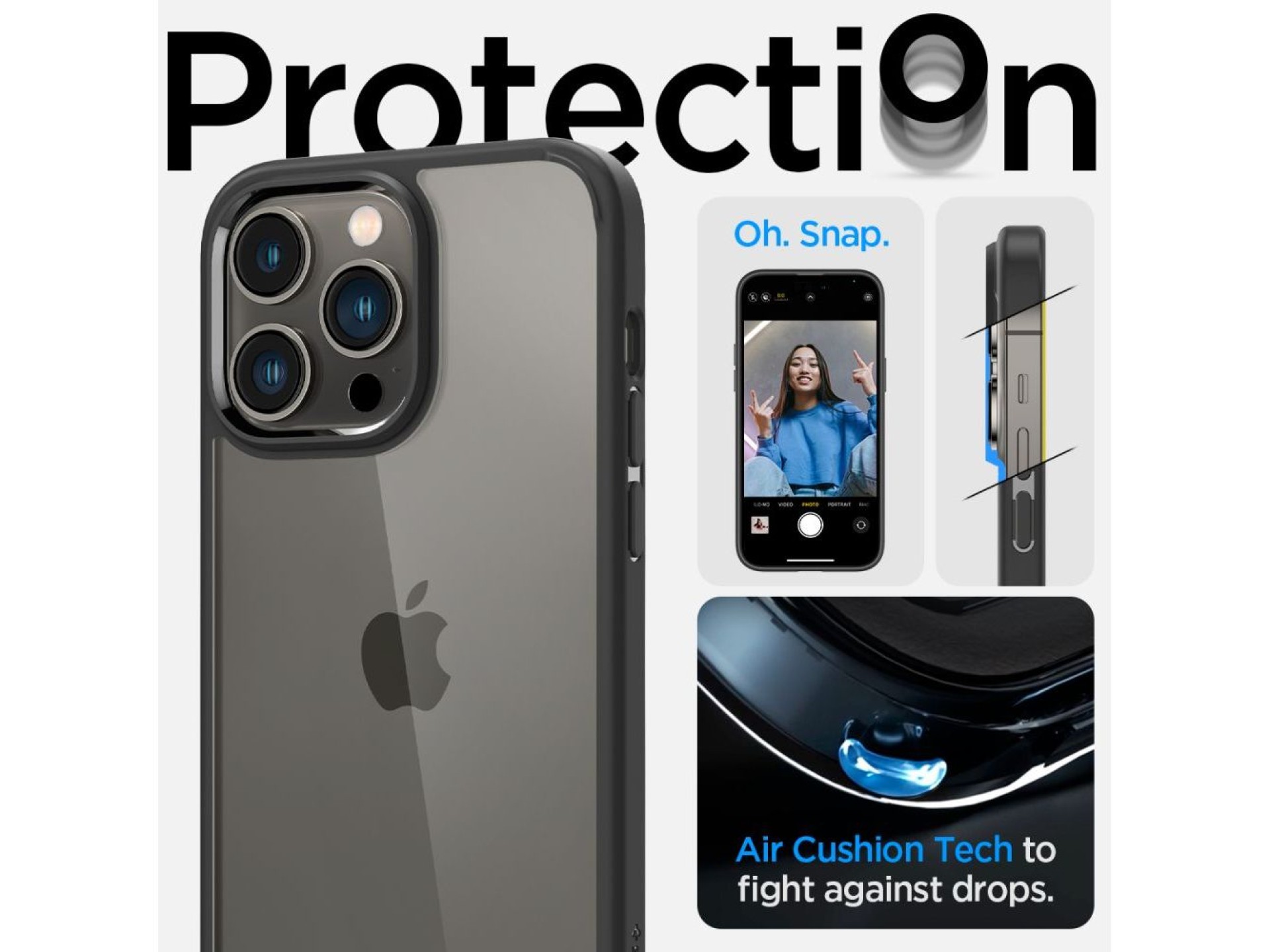 Spigen Ultra Hybrid iPhone 14 Pro Case - Matte Black