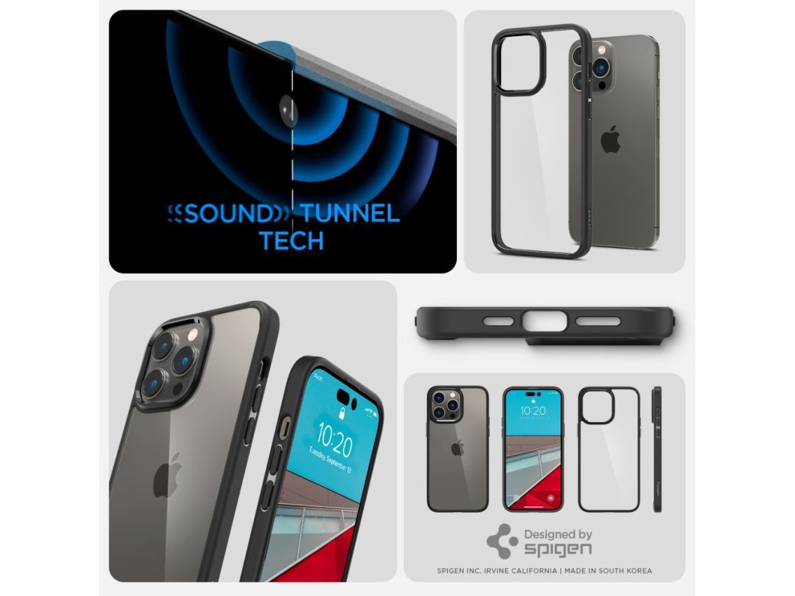 Spigen Ultra Hybrid iPhone 14 Pro Case - Matte Black