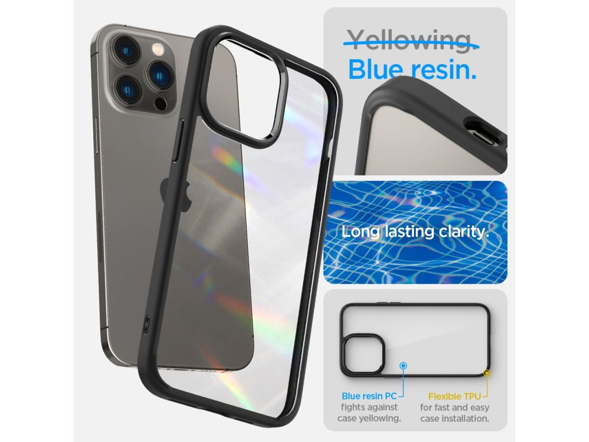 Spigen Ultra Hybrid iPhone 14 Pro Case - Matte Black