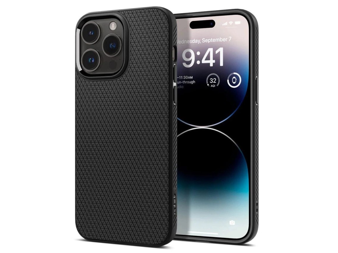 Spigen Liquid Air iPhone 14 Pro Case - Matte Black