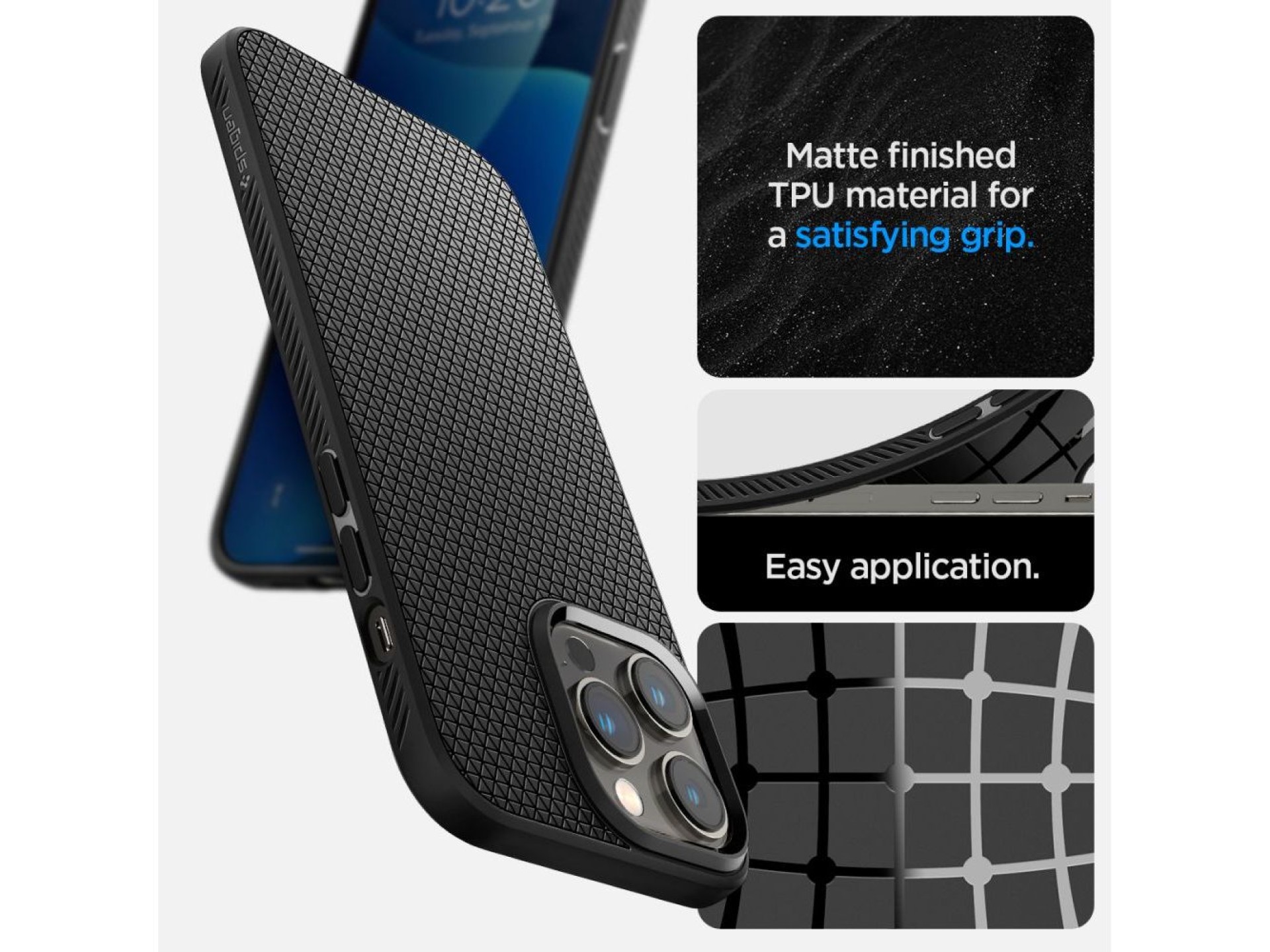 Spigen Liquid Air iPhone 14 Pro Case - Matte Black