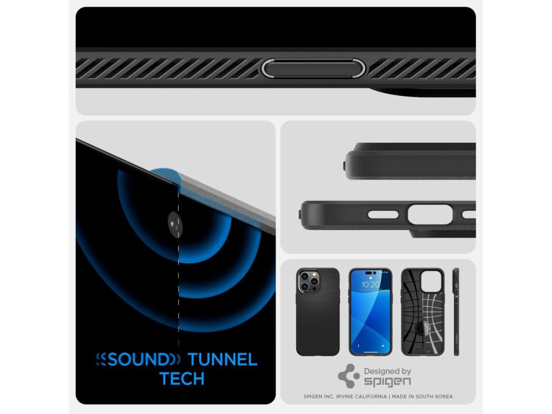 Spigen Liquid Air iPhone 14 Pro Case - Matte Black