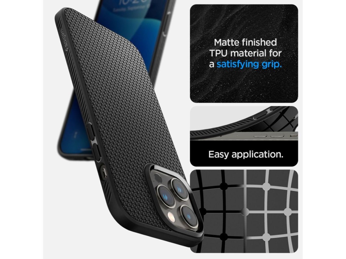 Spigen Liquid Air iPhone 14 Pro Case - Matte Black