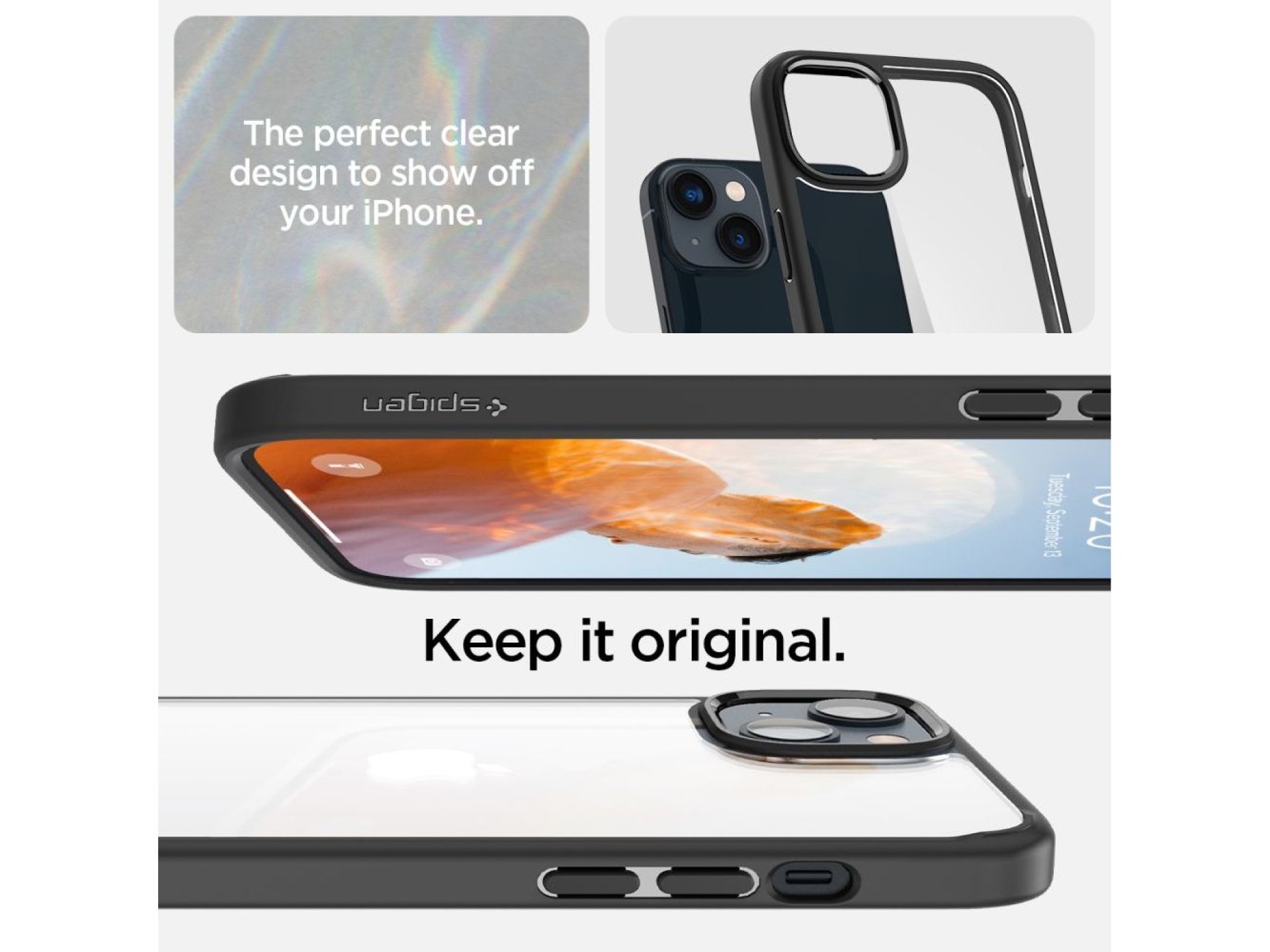 Capa Spigen Ultra Hybrid para iPhone 14 Plus - Preto Fosco