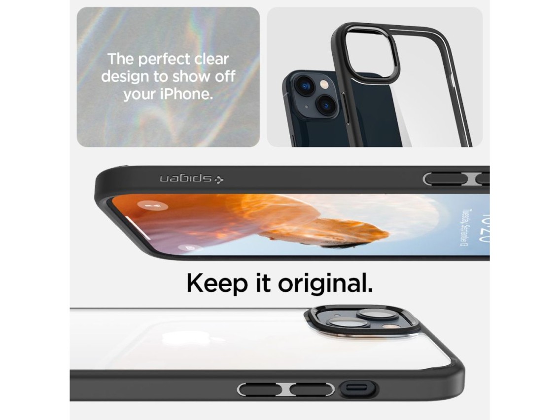Capa Spigen Ultra Hybrid para iPhone 14 Plus - Preto Fosco