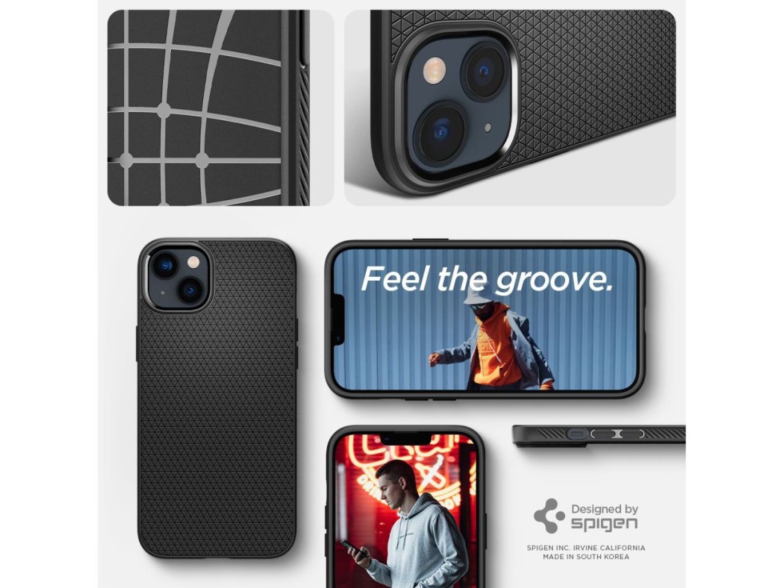 Spigen Liquid Air Case for iPhone 14 Plus - Matte Black