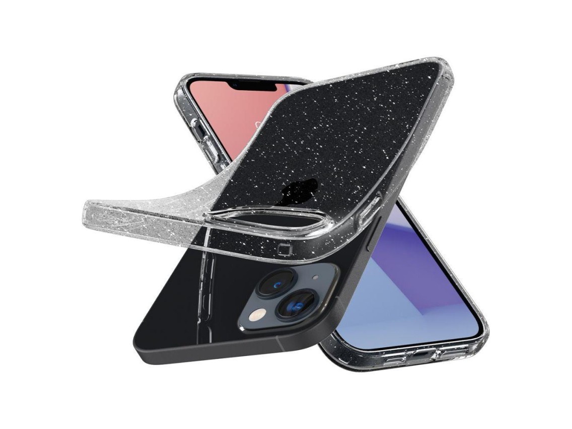 Capa Spigen Liquid Crystal para iPhone 14 Plus - Glitter transparente