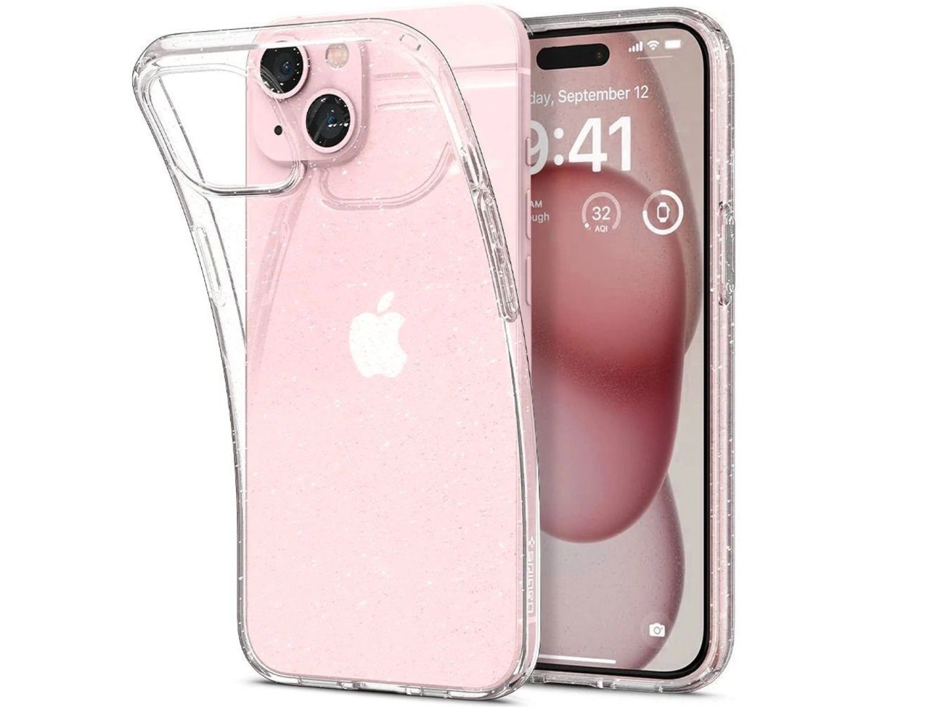 Capa Spigen Liquid Crystal para iPhone 14 Plus - Glitter transparente