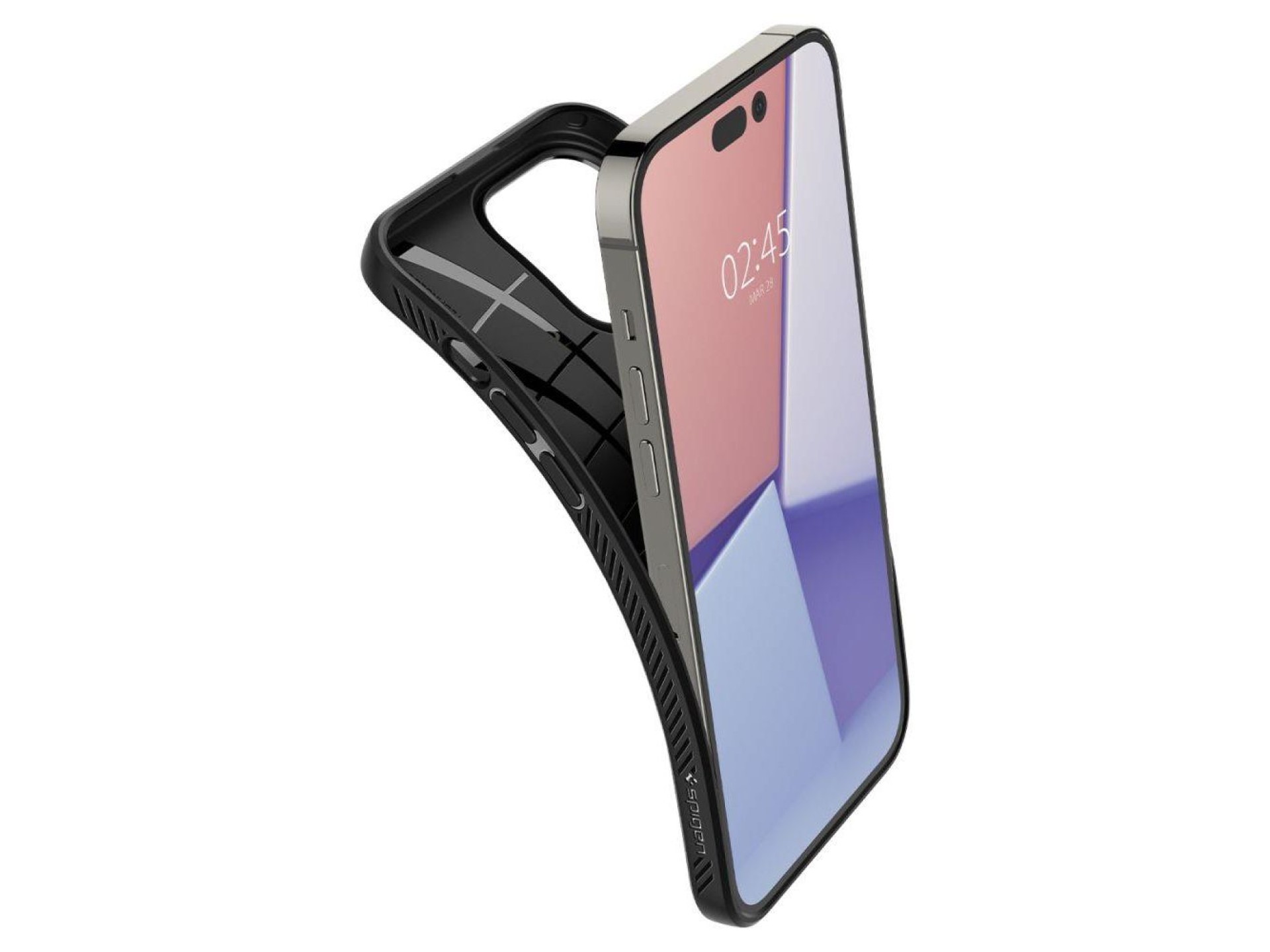 Capa Spigen Liquid Air para iPhone 14 Pro Max - Preto Fosco
