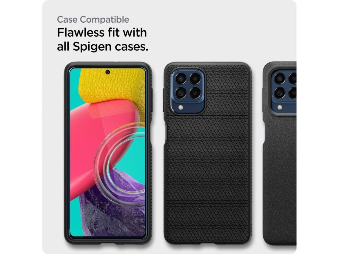 Spigen ALM Glass FC Tempered Glass for Samsung Galaxy M53 5G - Black