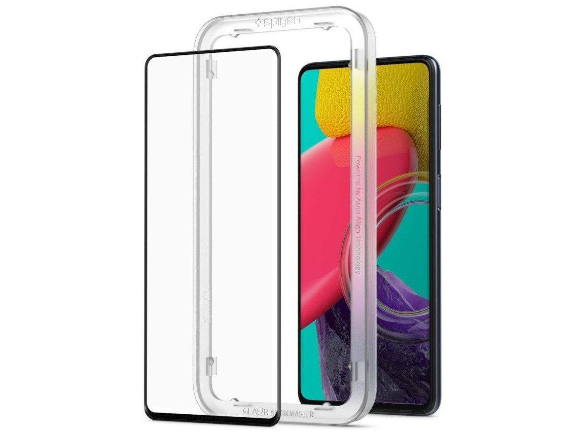 Spigen ALM Glass FC Tempered Glass for Samsung Galaxy M53 5G - Black