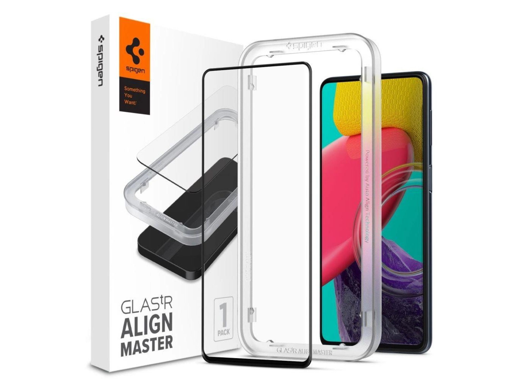 Spigen ALM Glass FC Tempered Glass for Samsung Galaxy M53 5G - Black