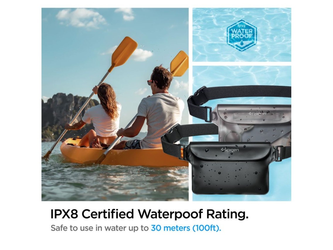 Ri�onera impermeable Spigen Aqua Shield A620 IPX8 - Negra