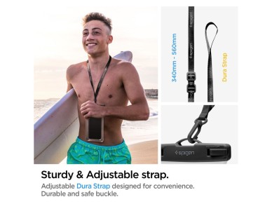 Capa � prova d'�gua Spigen Aqua Shield A610 que flutua na �gua - Transparente