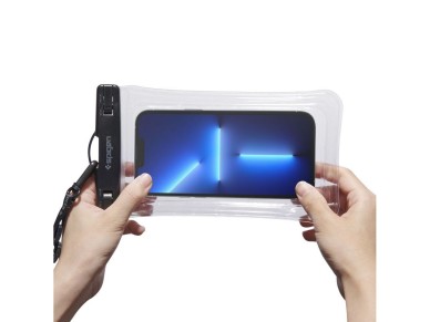 Capa � prova d'�gua Spigen Aqua Shield A610 que flutua na �gua - Transparente