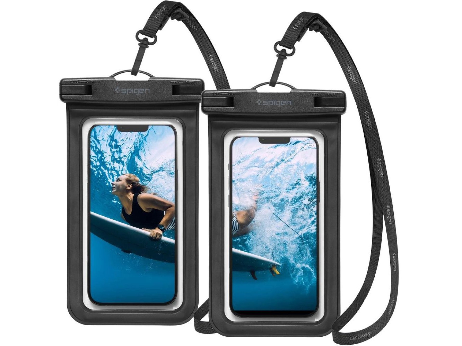 Spigen Spigen Aqua Shield A601 case waterproof IPX8 - black 2 pcs.