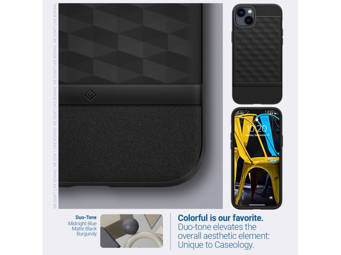 Funda Caseology Parallax Mag MagSafe para iPhone 14 Plus - Negro mate