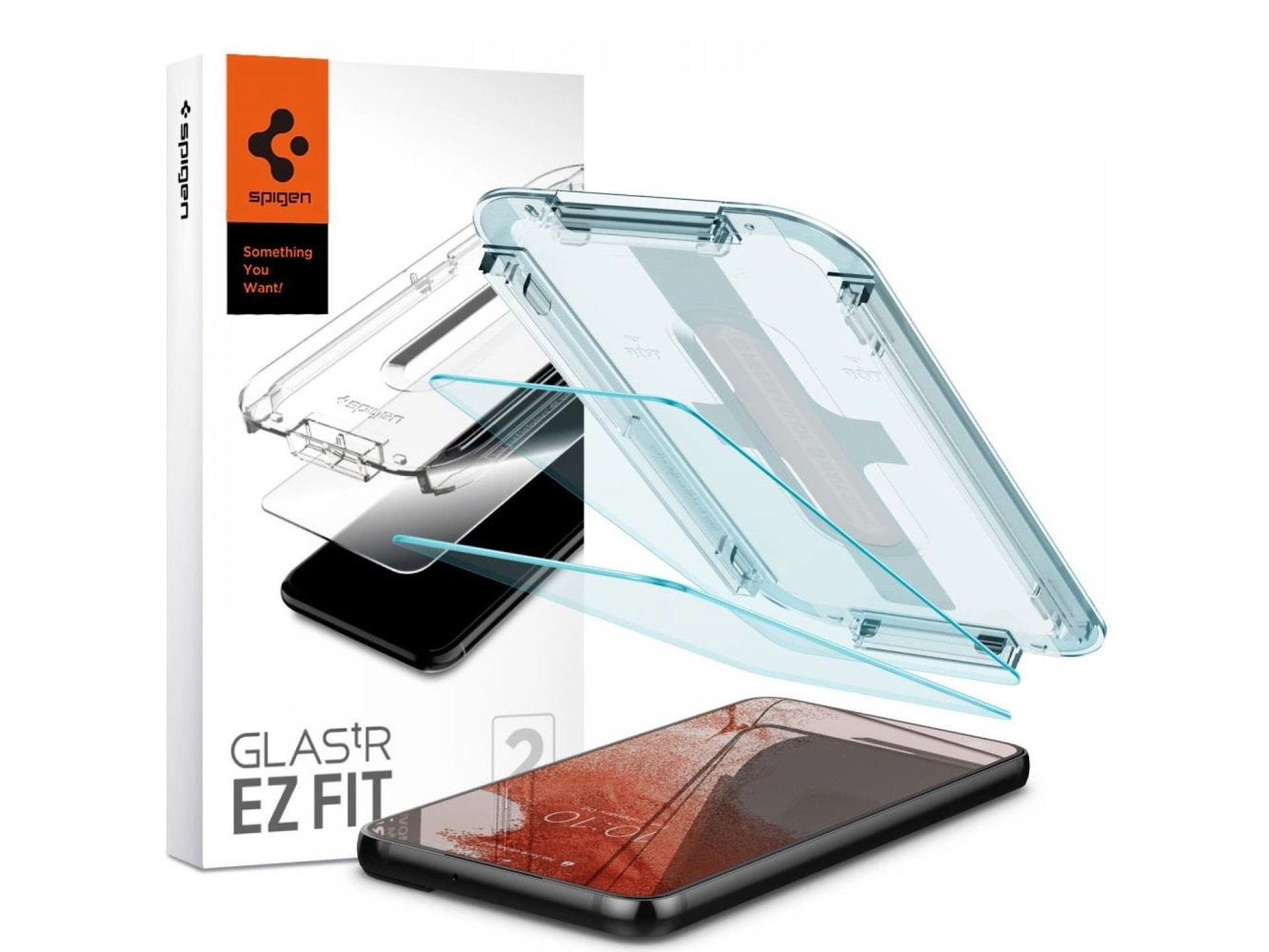 Spigen Glas.tR EZ Fit Película de Vidro Temperado para Samsung Galaxy S22 - 2 unidades.