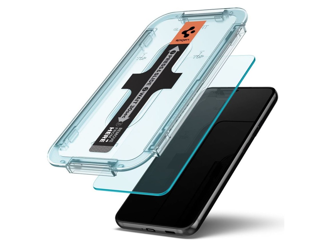Spigen Glas.tR EZ Fit Película de Vidro Temperado para Samsung Galaxy S22 - 2 unidades.