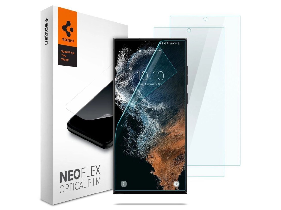 Protector de pantalla de hidrogel Spigen Neo Flex para Samsung Galaxy S22 Ultra - 2 unidades.