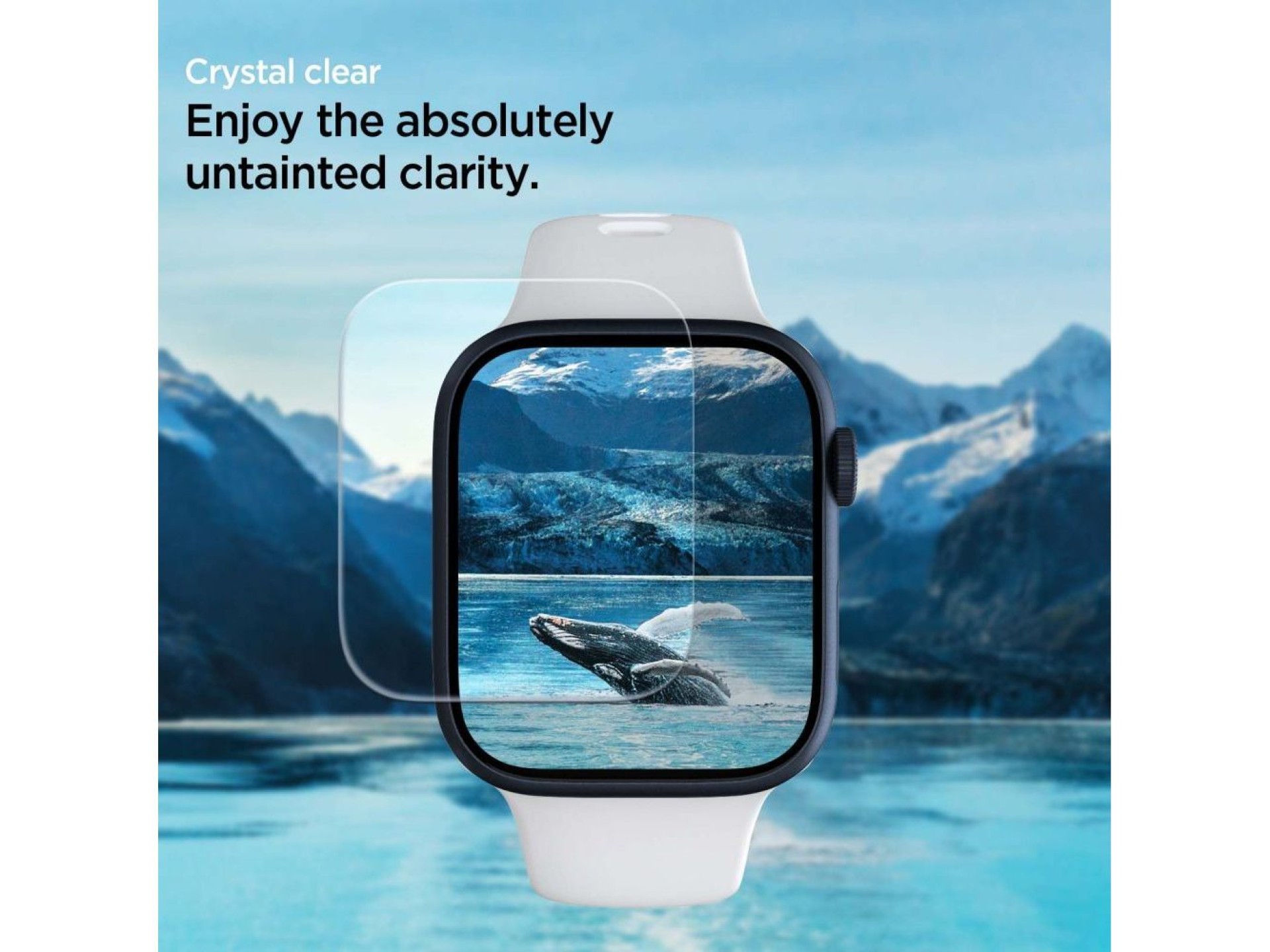 Protector de pantalla Spigen Neo Flex para Apple Watch 4/5/6/7/8/SE (44/45 mm) - 3 unidades.