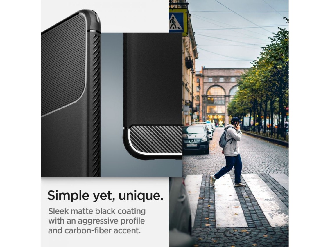 Funda Spigen Rugged Armor para Samsung Galaxy S22 - Negro mate