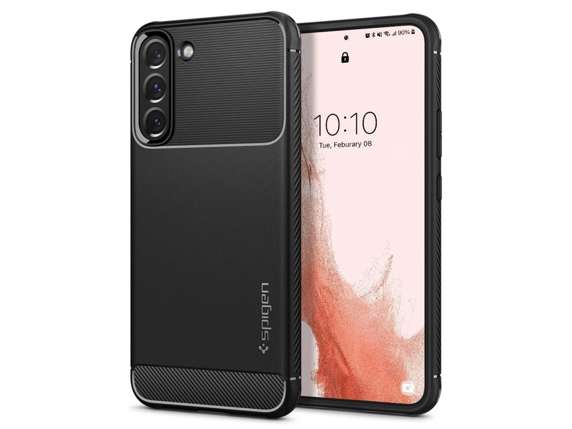 Funda Spigen Rugged Armor para Samsung Galaxy S22 - Negro mate