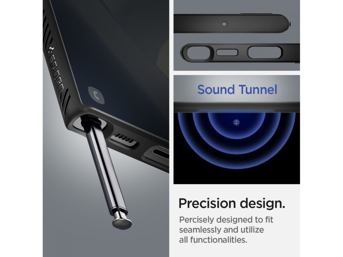 Capa Spigen Liquid Air para Samsung Galaxy S22 Ultra - Preto Fosco