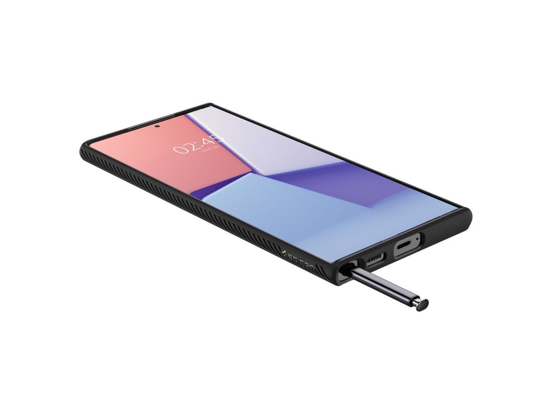 Capa Spigen Liquid Air para Samsung Galaxy S22 Ultra - Preto Fosco