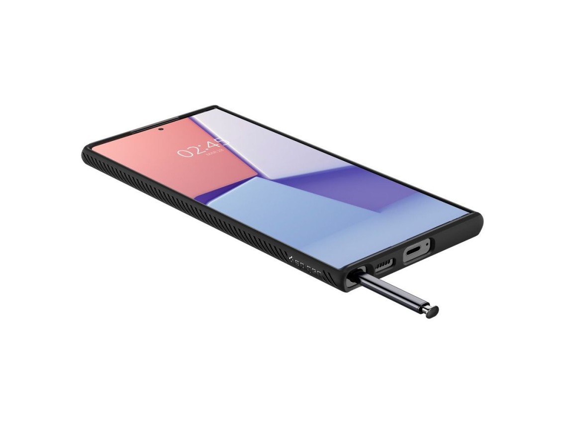 Capa Spigen Liquid Air para Samsung Galaxy S22 Ultra - Preto Fosco