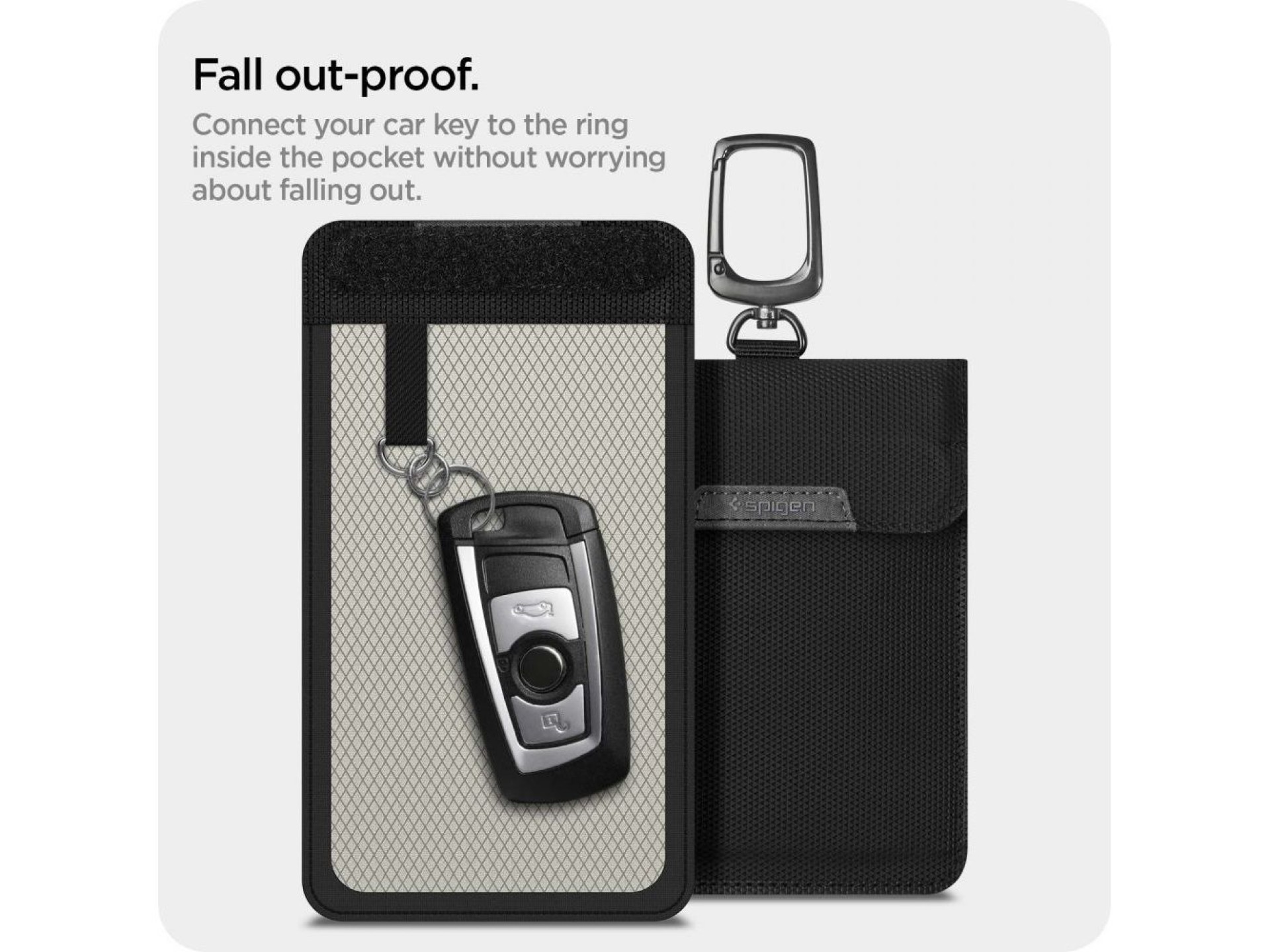 Anti-theft Spigen Pouch Keyless RFID Signal Blocker - black