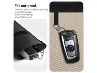 Bloqueador de sinal RFID antifurto Spigen Pouch Keyless - preto Bloqueador de sinal RFID antifurto Spigen Pouch Keyless - preto