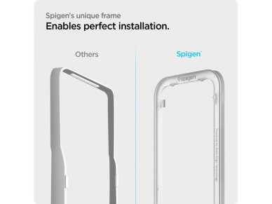 Spigen ALM Glass FC Tempered Glass for iPhone 13 / 13 Pro / 14 - Black Spigen ALM Glass FC Tempered Glass for iPhone 13 / 13 Pro / 14 - Black