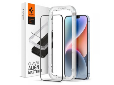 Spigen ALM Glass FC Tempered Glass for iPhone 13 / 13 Pro / 14 - Black Spigen ALM Glass FC Tempered Glass for iPhone 13 / 13 Pro / 14 - Black