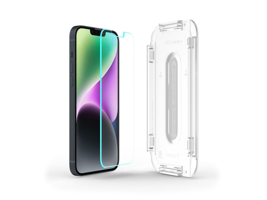 Spigen Glas.tR EZ Fit Tempered Glass for iPhone 13 / 13 Pro / 14 / 16e / 17e