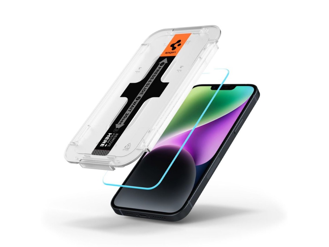 Spigen Glas.tR EZ Fit Tempered Glass for iPhone 13 / 13 Pro / 14 / 16e / 17e