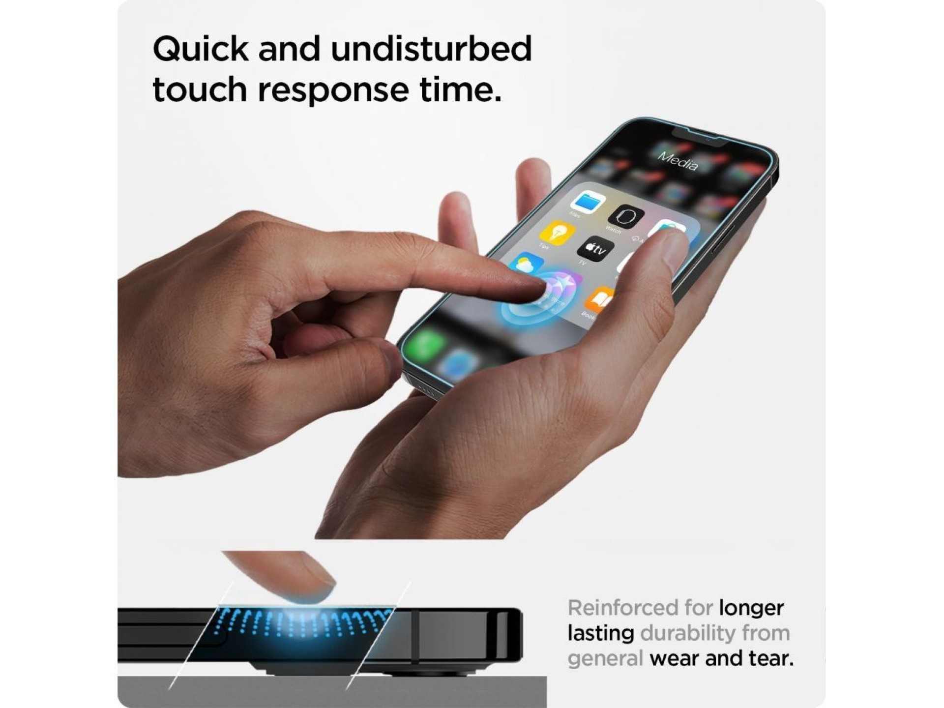 Spigen Glas.tR EZ Fit Tempered Glass for iPhone 13 / 13 Pro / 14 / 16e / 17e