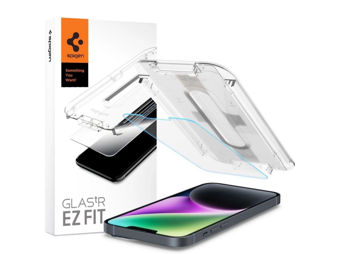 Spigen Glas.tR EZ Fit Tempered Glass for iPhone 13 / 13 Pro / 14 / 16e / 17e
