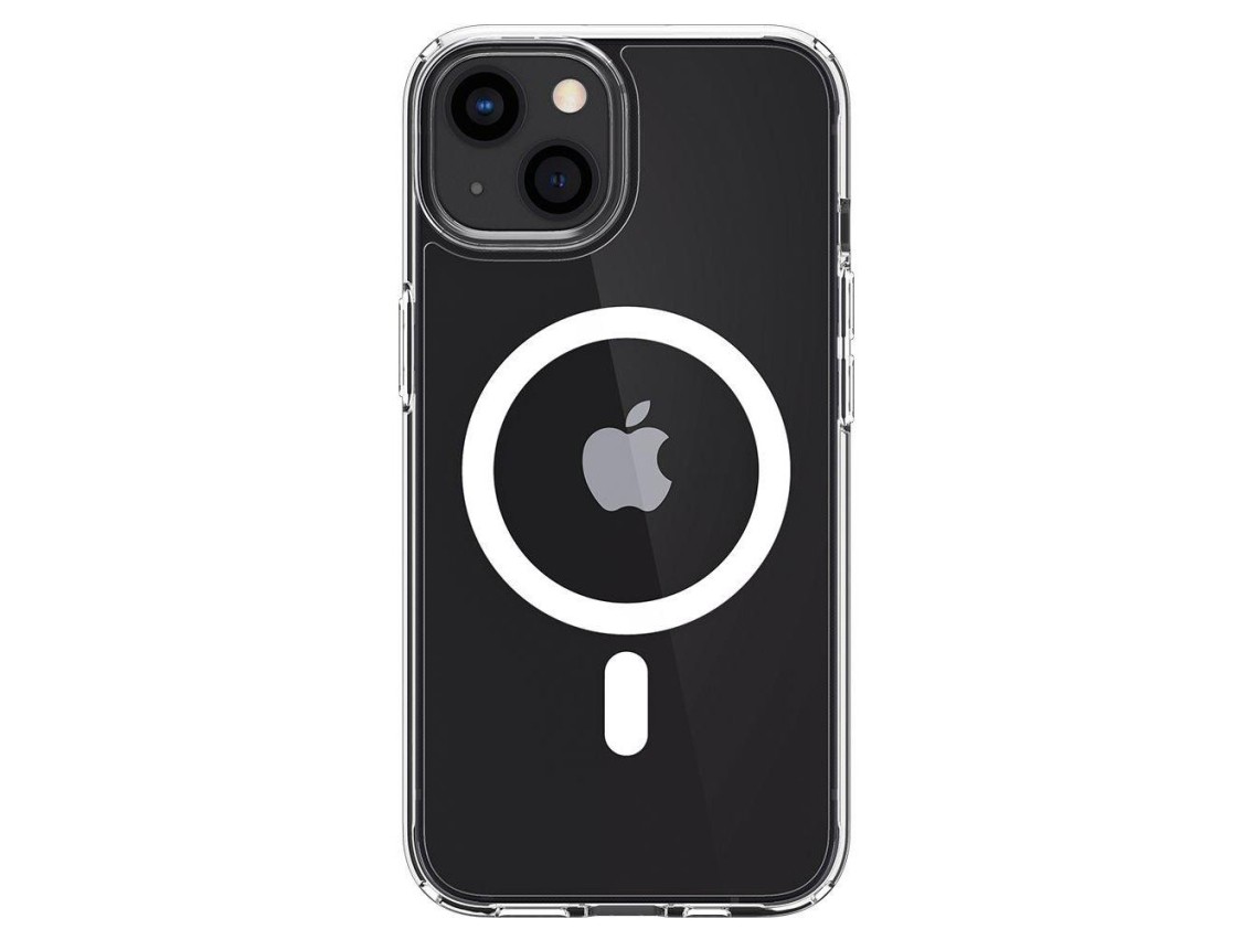 Funda Spigen Ultra Hybrid Mag Case con MagSafe para iPhone 13 - Blanca