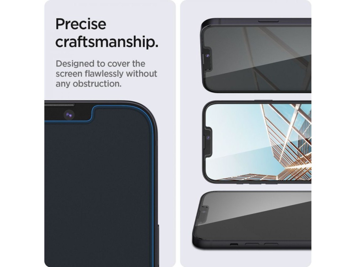 Spigen Glas.tR Slim Privacy Tempered Glass for iPhone 13 / 13 Pro / 14 / 16e / 17e