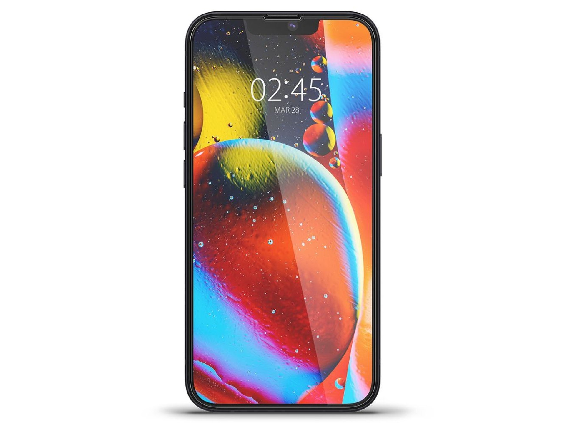 Película de vidro temperado Spigen Glass FC para iPhone 13 / 13 Pro / 14 / 16e / 17e - Preta