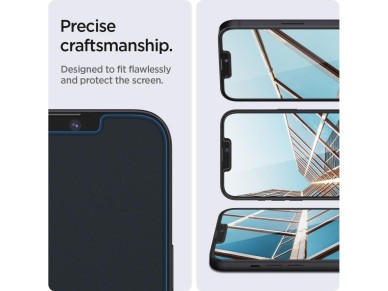 Spigen Glas.tR EZ Fit Tempered Glass for iPhone 13 / 13 Pro / 14 / 16e / 17e - 2 pcs. Spigen Glas.tR EZ Fit Tempered Glass for iPhone 13 / 13 Pro / 14 / 16e / 17e - 2 pcs.