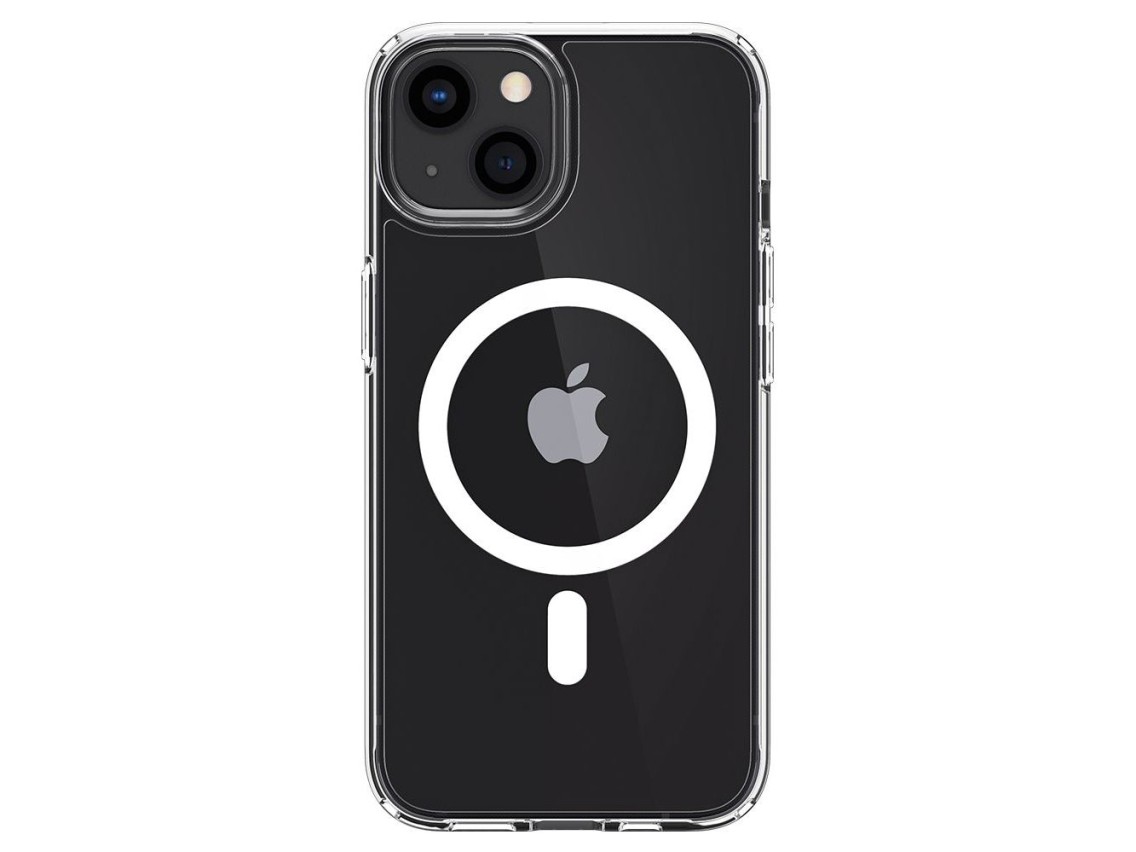 Funda Spigen Ultra Hybrid Mag Case con MagSafe para iPhone 13 mini - Blanca