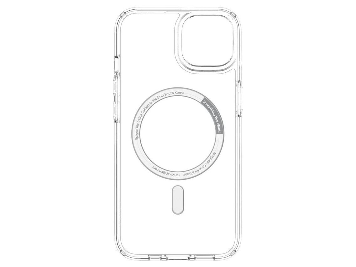 Funda Spigen Ultra Hybrid Mag Case con MagSafe para iPhone 13 mini - Blanca