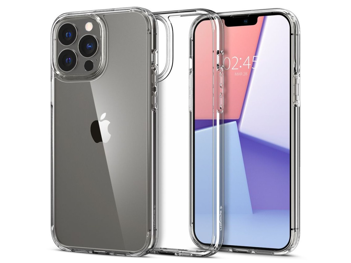 Funda Spigen Ultra Hybrid para iPhone 13 Pro Max - Transparente